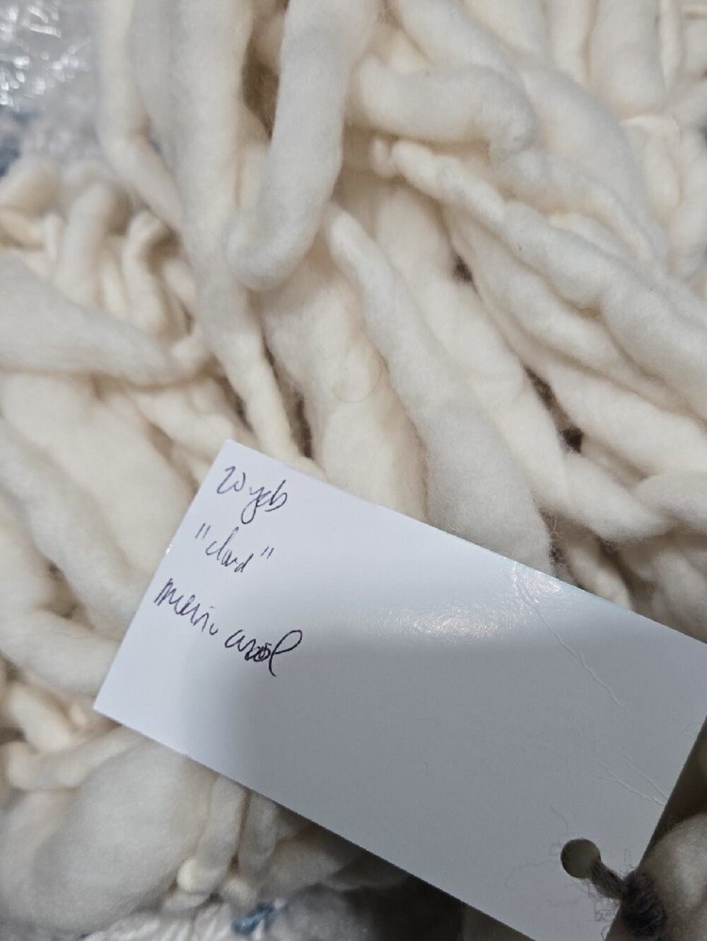 Assorted Handspun & Novelty Yarn Bundle in Cream, Pink, Gray 5 Skeins - Picture 5 of 10